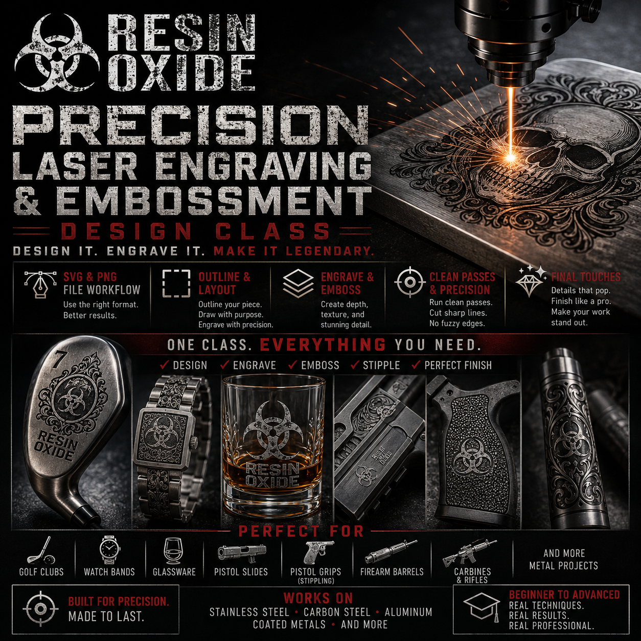 Precision Laser Engraving & Embossment Design Course