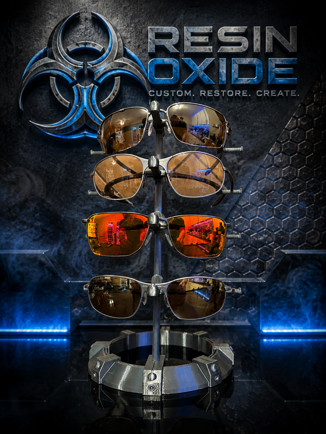 Industrial Sunglasses Holder Display Stand