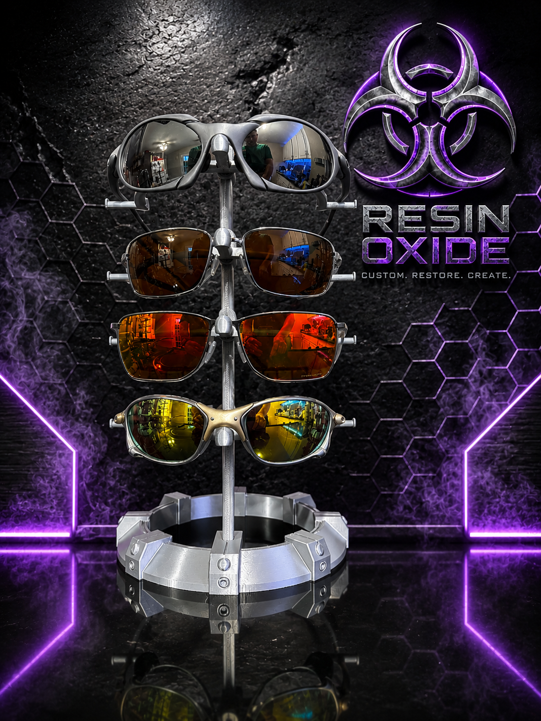 Industrial Sunglasses Holder Display Stand