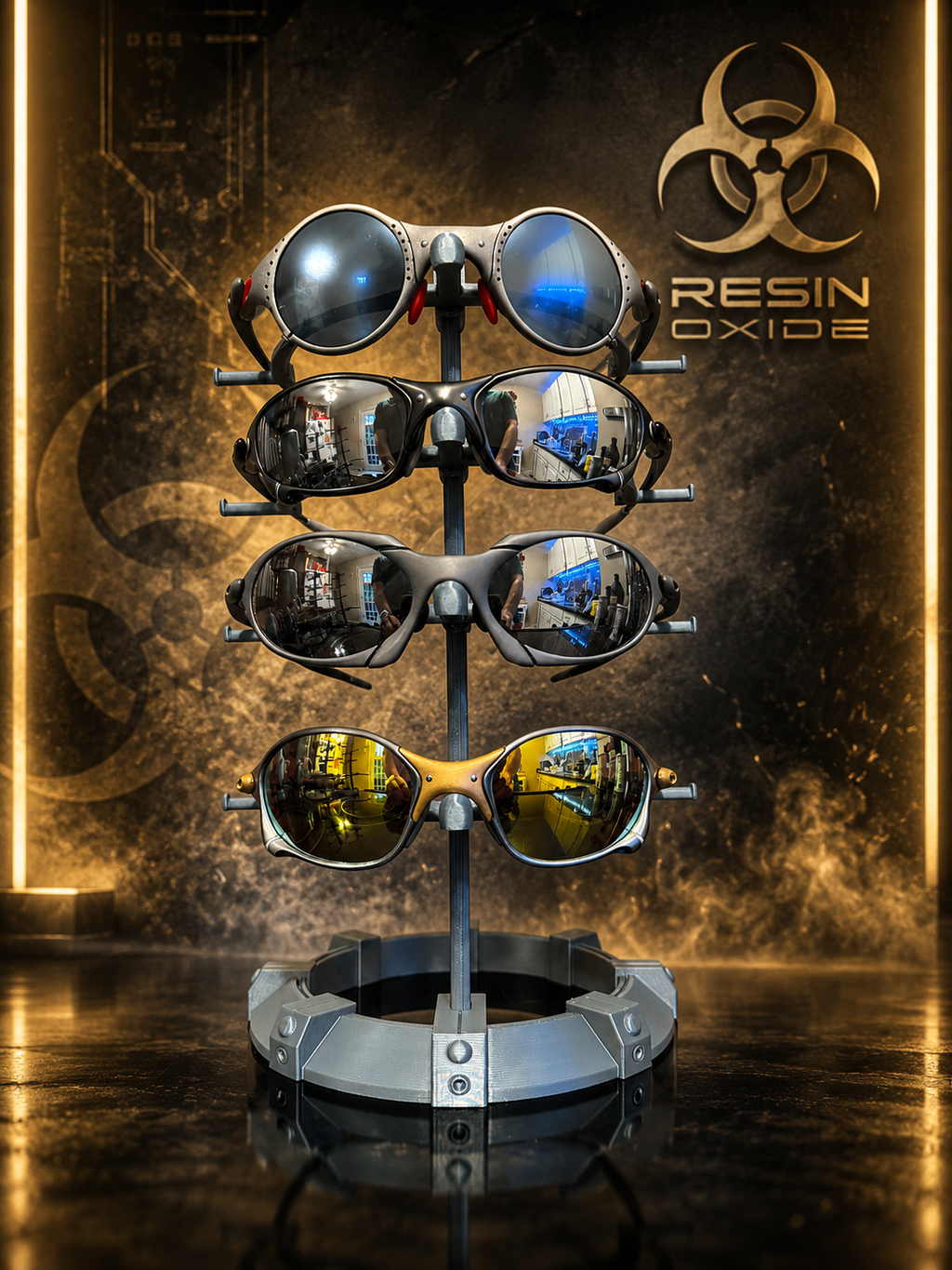 Industrial Sunglasses Holder Display Stand