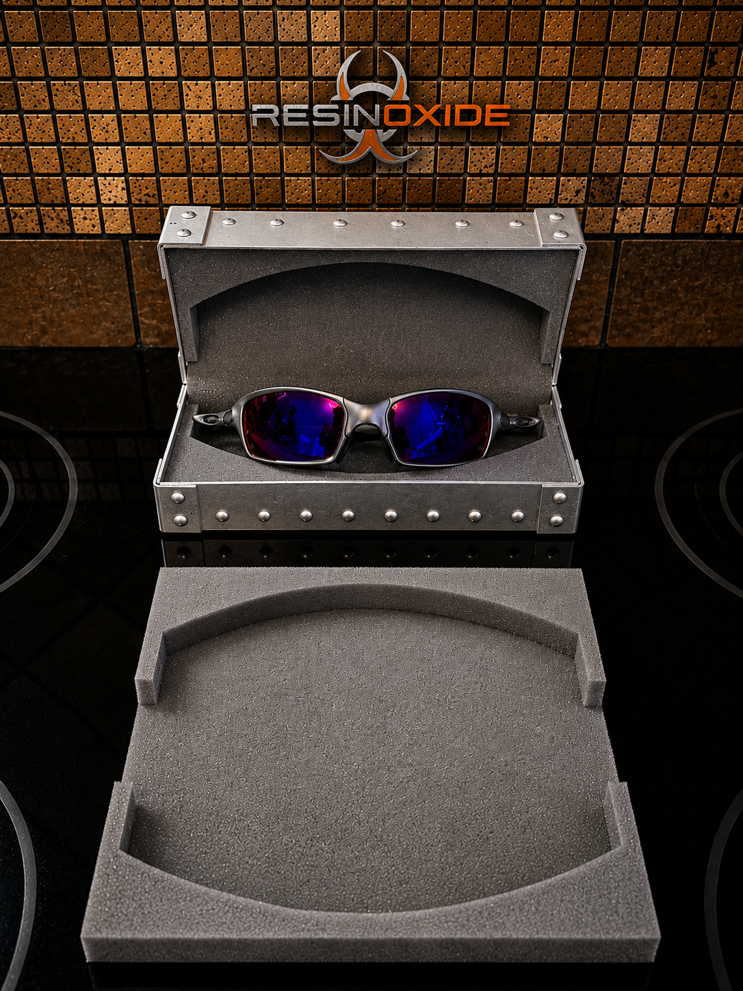 Replacement Foam Insert for Large Oakley X Metal Vault Case - Precision Laser Cut