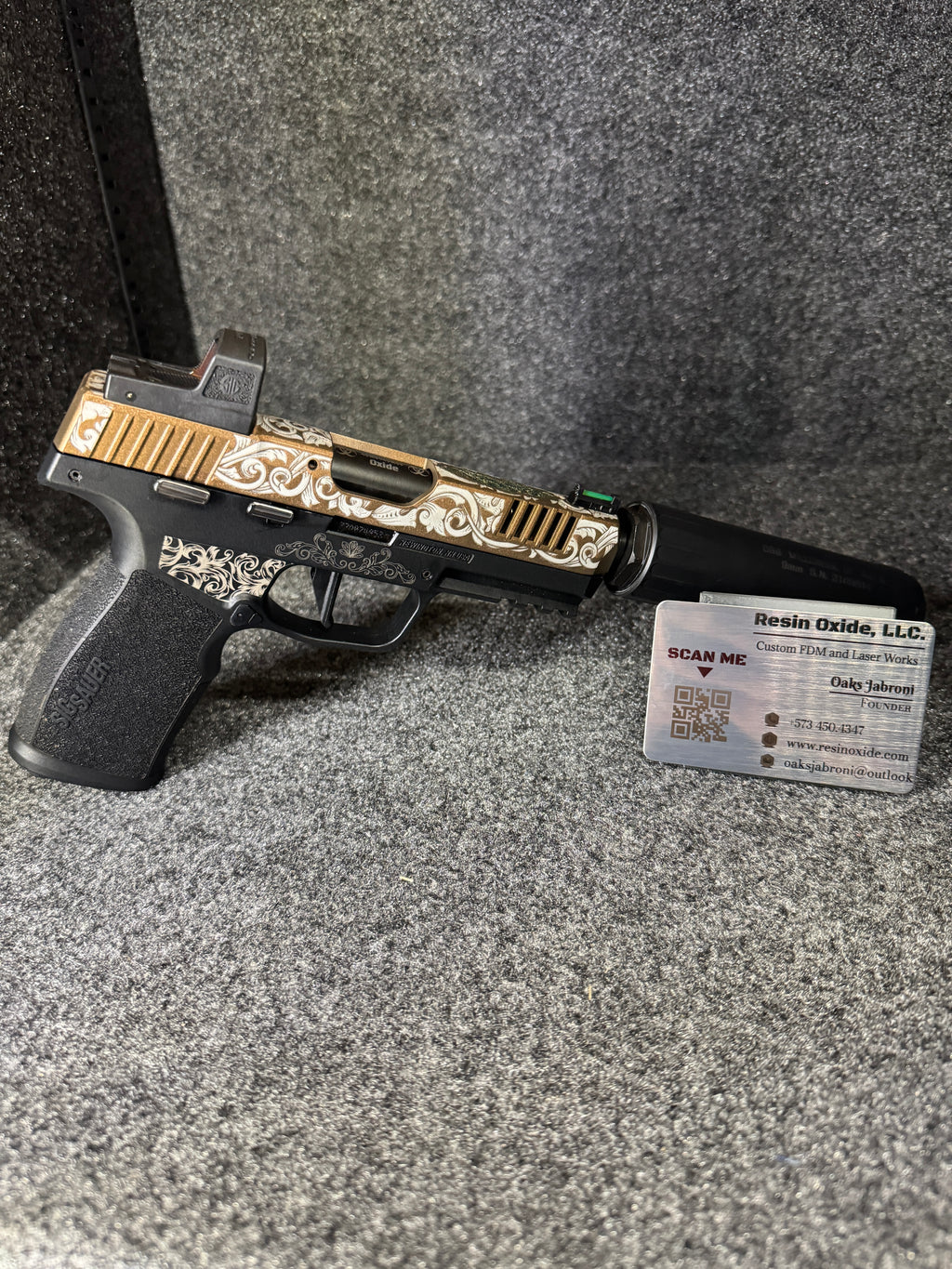 Custom Firearm Cerakote, Laser Enhancements & Deep Engraving Services