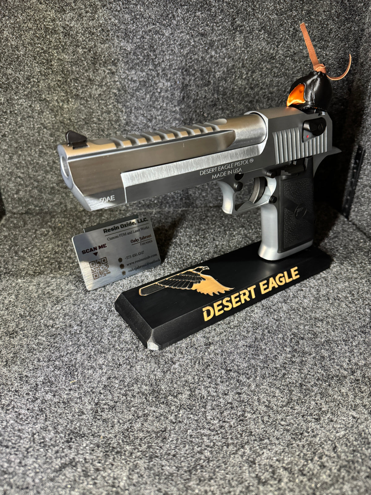 FDM Desert Eagle Pistol Display Stand