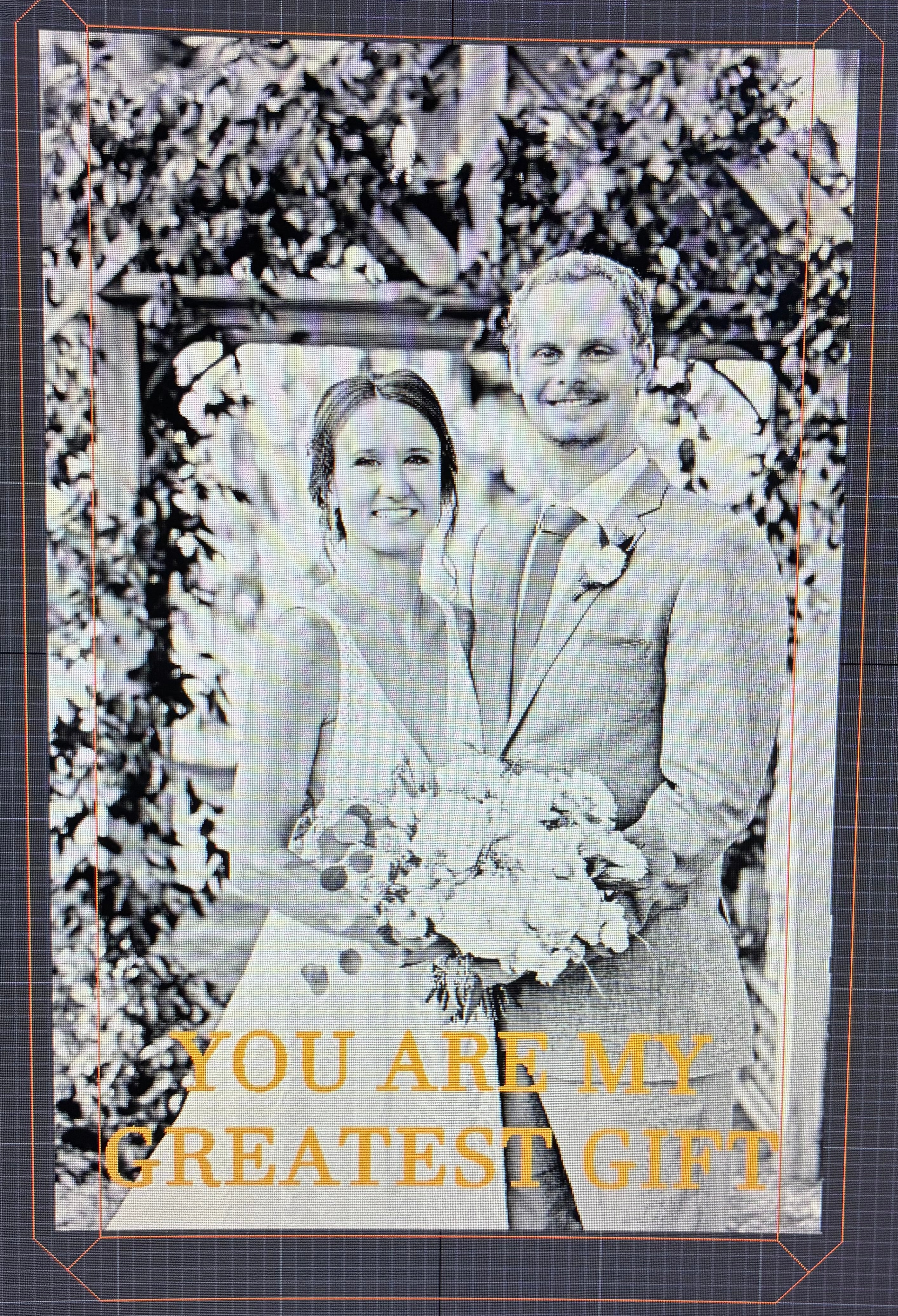 Large 3D Crystal Photo Personalized Custom Engraved Wedding Mom Dad Gift with LED Base