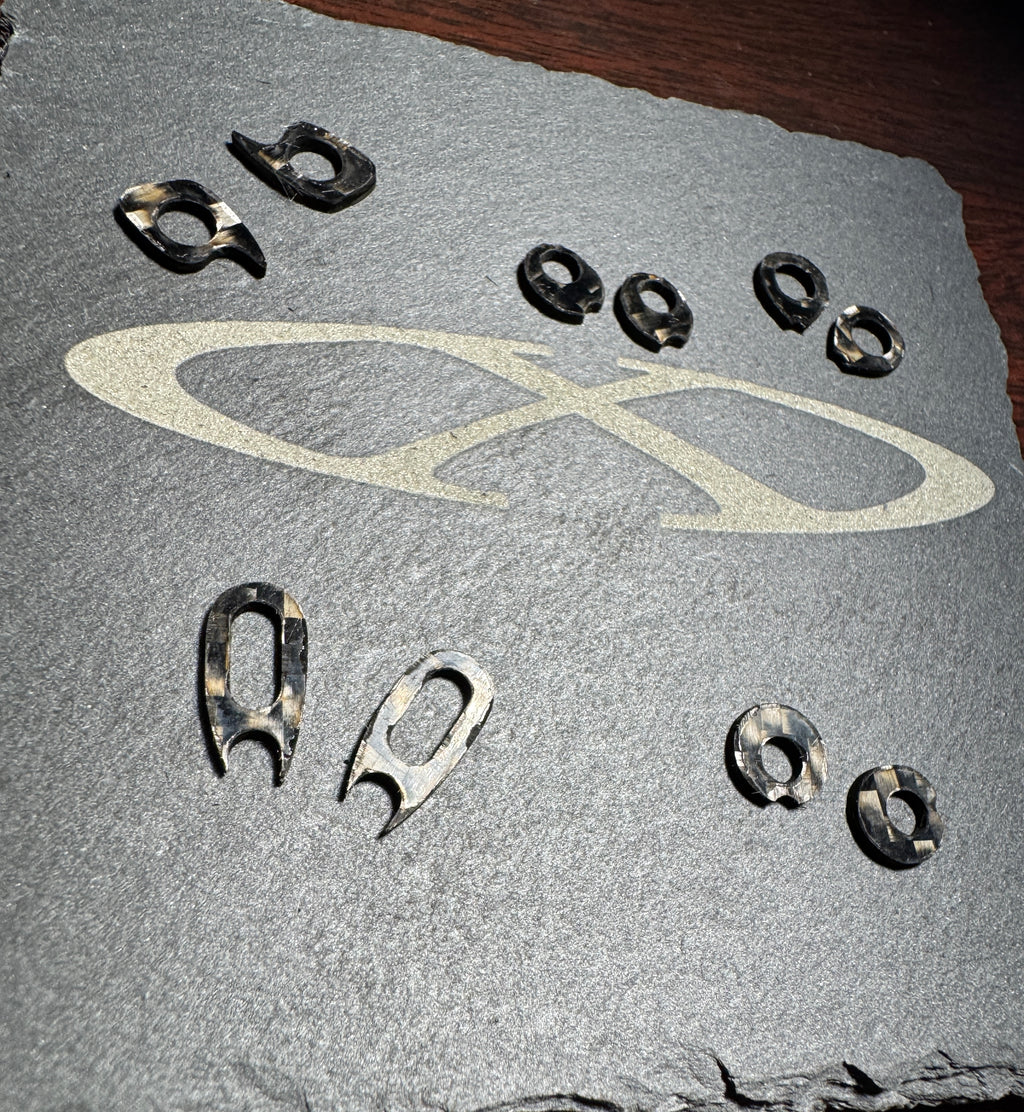Carbon Fiber Replacement Orbital Gaskets for Oakley X Metals