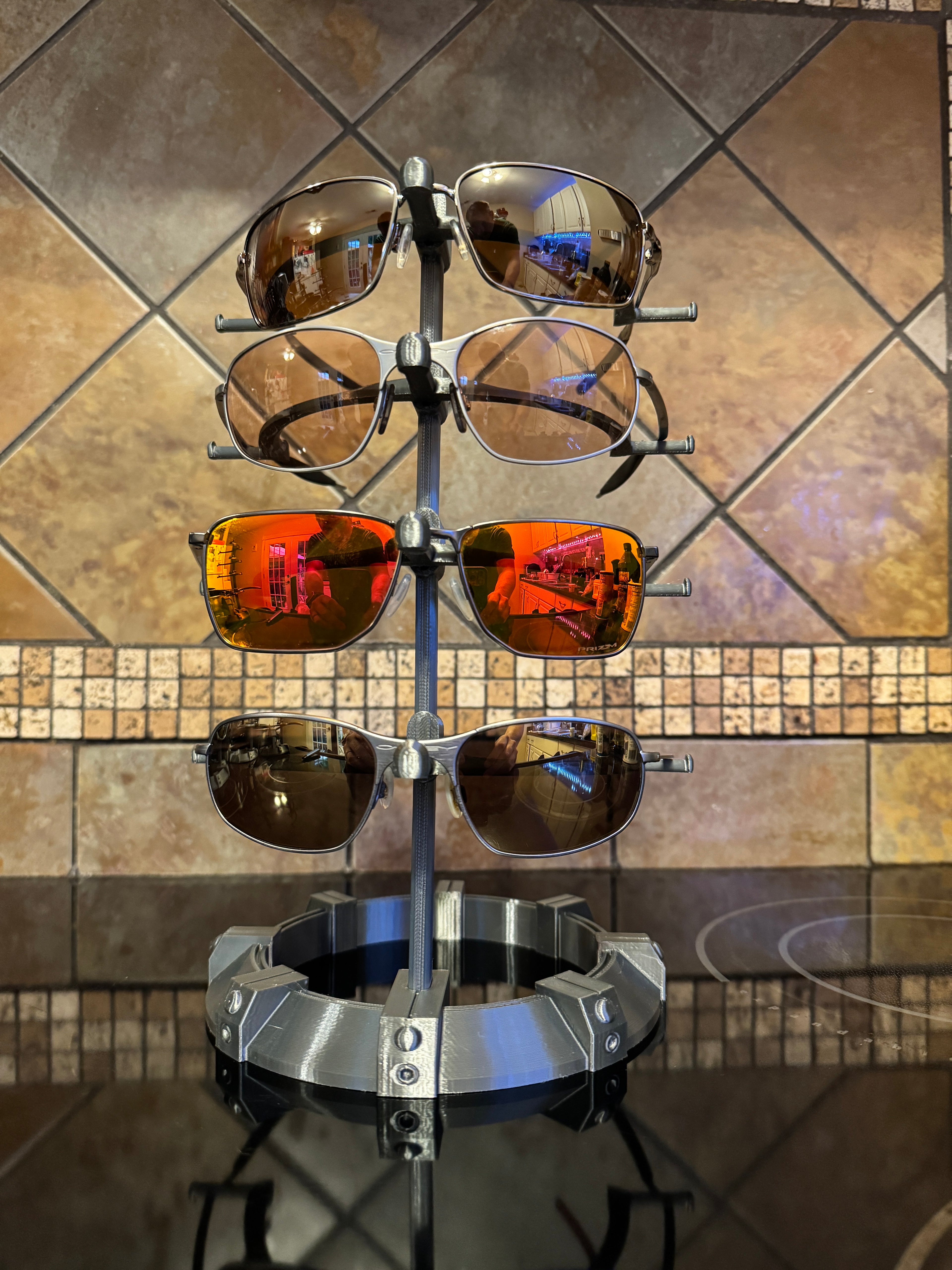 Industrial Sunglasses Holder Display Stand For Oakley, Ray Ban, Costa, X Metal