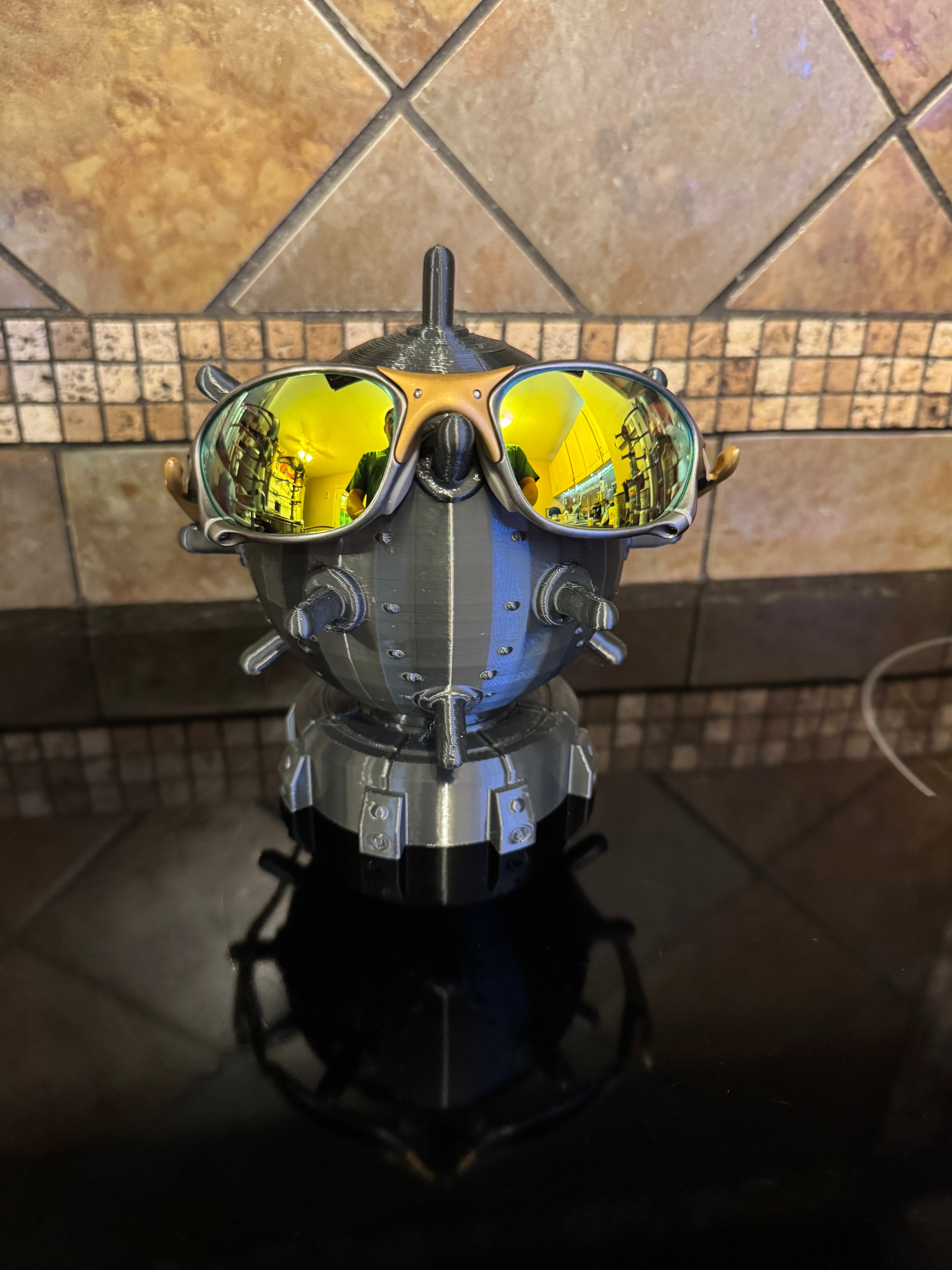 Sea Mine “Detonator” Sunglasses Holder / Display Stand For Oakley, Ray Ban, Costa, X Metal