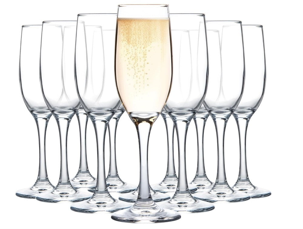 Custom Engraved Wedding Champagne Flutes – Set of 2 Toasting Glasses Gift His & Hers